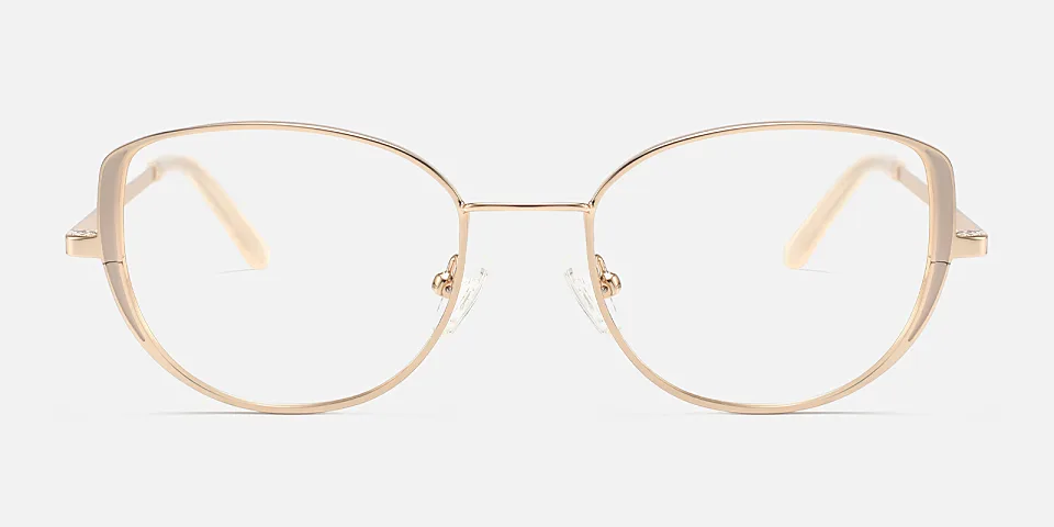 Madge champagne   Metal  Eyeglasses
