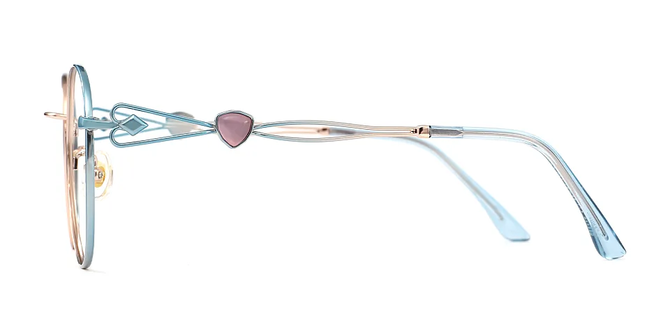 Dana blue rose gold   Metal  Eyeglasses