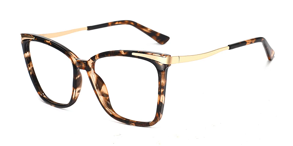 Sine warm tortoise   Plastic  Eyeglasses