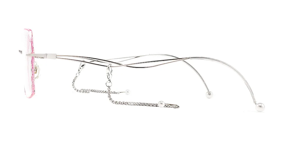 Bling purple pink   Metal  Eyeglasses