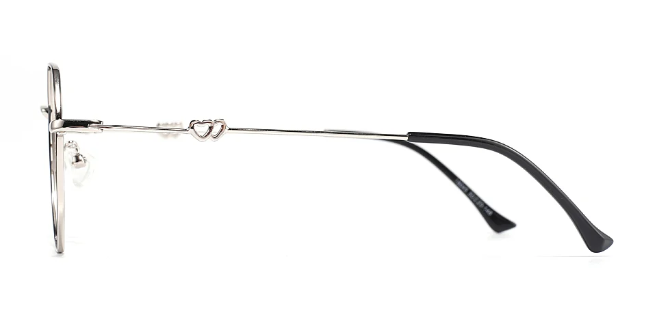 Megan black silver   Metal  Eyeglasses