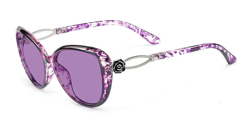 Kelley purple tortoise   Plastic  Sunglasses