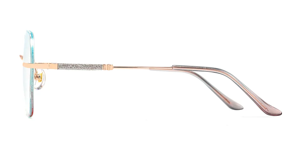 Gem green red   Metal  Eyeglasses