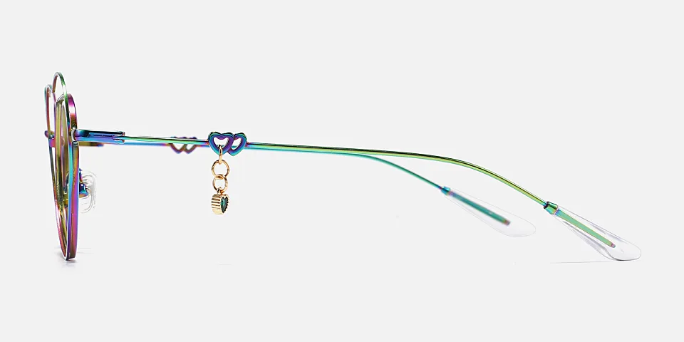 Heart multicolor   Metal  Eyeglasses