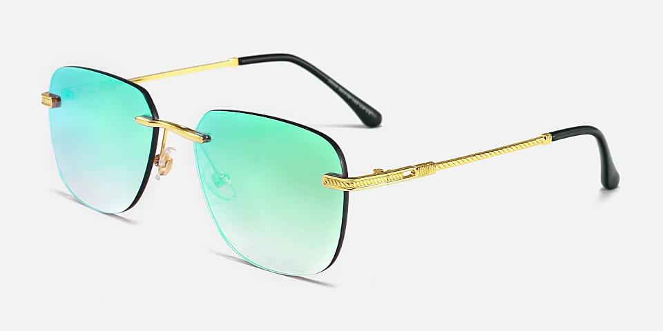 Saskia mirrored green   Metal  Sunglasses