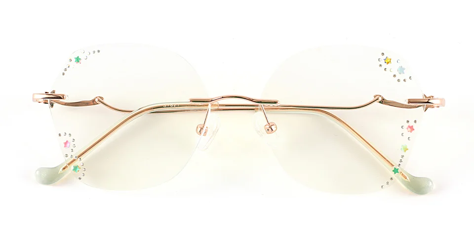 Bling Star rose gold   Metal  Eyeglasses