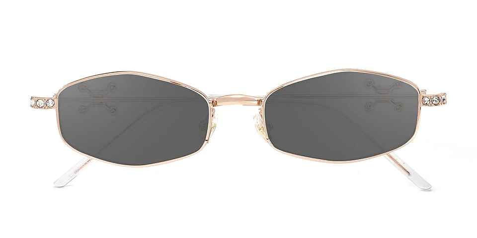 Diora rose gold   Metal  Sunglasses