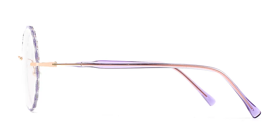 Claudia shiny purple   Metal  Eyeglasses