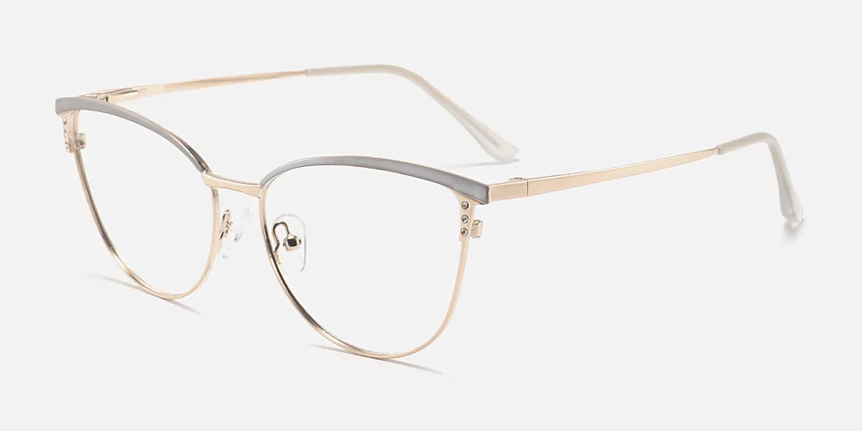 Jordan grey gold   Metal  Eyeglasses