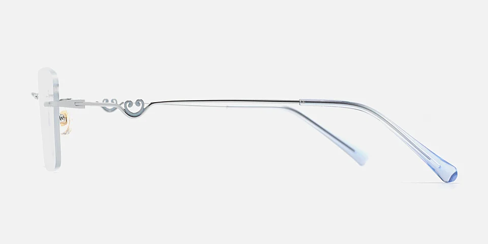 Aisling silver clear blue   Metal  Eyeglasses