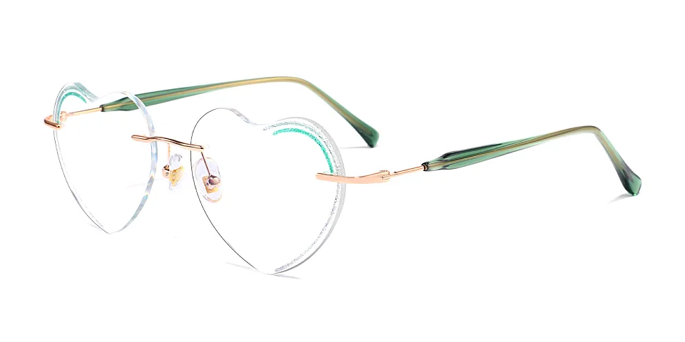 Bridget green   Metal  Eyeglasses