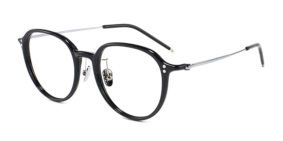 Hayes black   Titanium  Eyeglasses