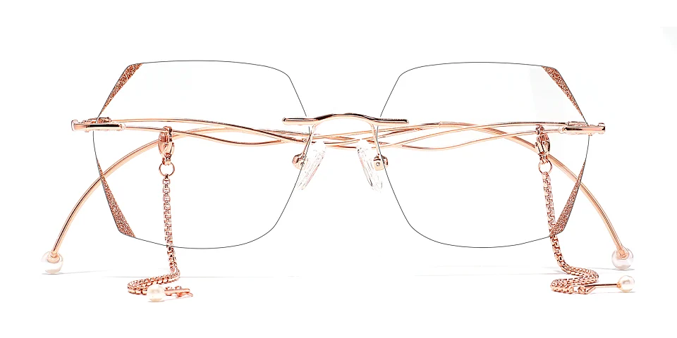 Bling rose gold   Metal  Eyeglasses