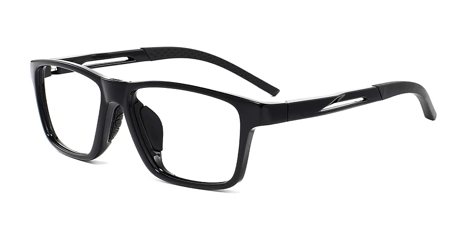 Amos black   Plastic  Eyeglasses