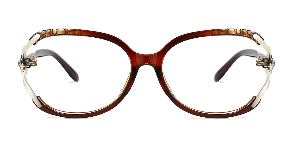 Dor brown   Plastic  Eyeglasses