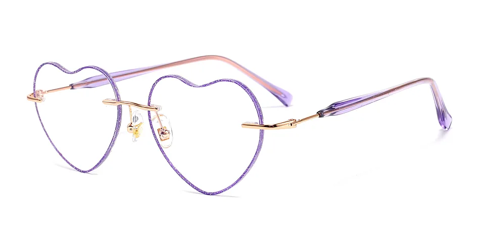 Veylana lavender   Metal  Eyeglasses