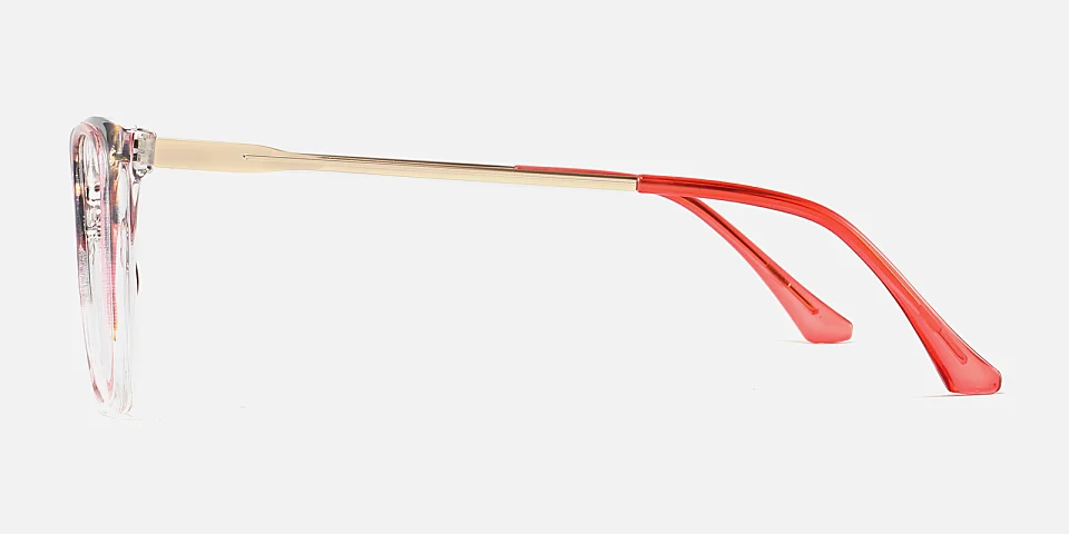 Evetta pink floral clear   Plastic  Eyeglasses