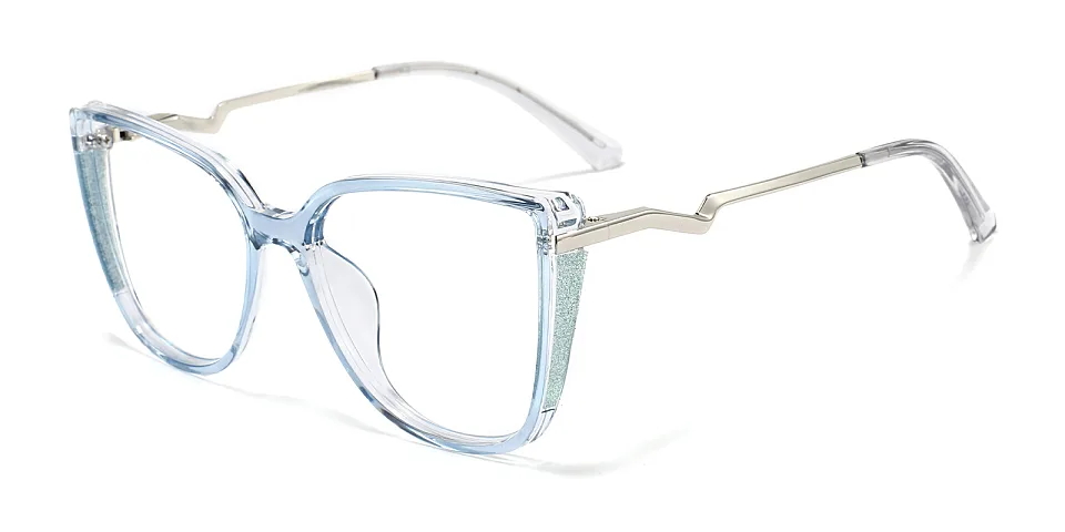 Yedda clear blue   Plastic  Eyeglasses