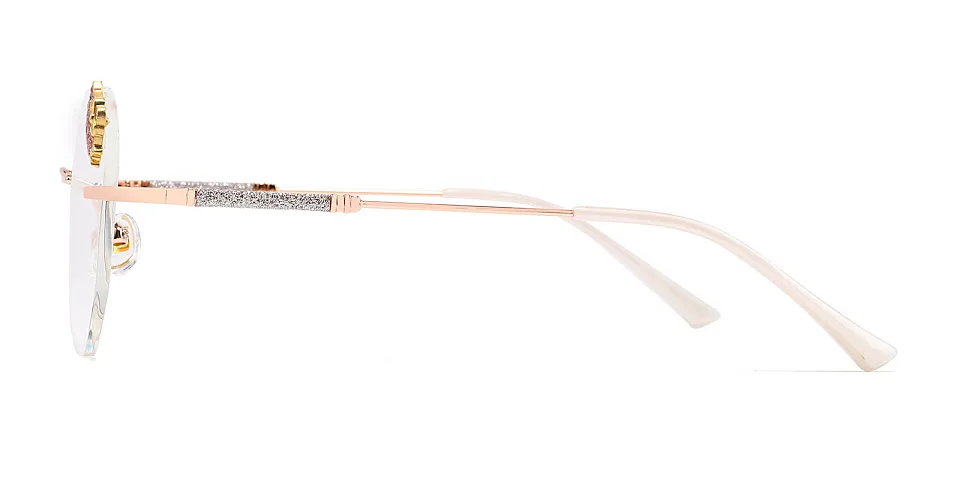 Byron rose gold   Metal  Eyeglasses