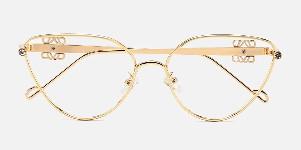 Alder gold   Metal  Eyeglasses