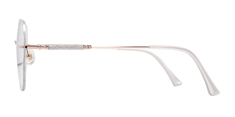 Gem rose gold silver   Metal  Eyeglasses