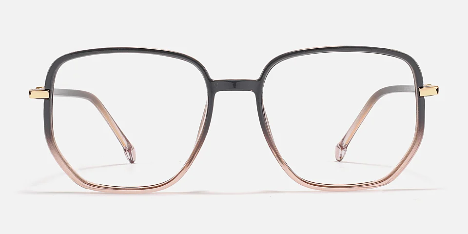 Gerda grey champagne   Plastic  Eyeglasses