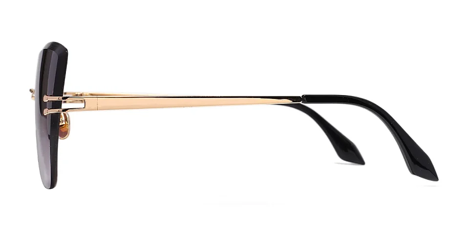 Alia gold   Metal  Sunglasses