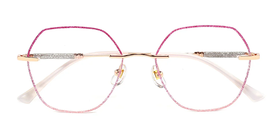 Gem purple pink   Metal  Eyeglasses