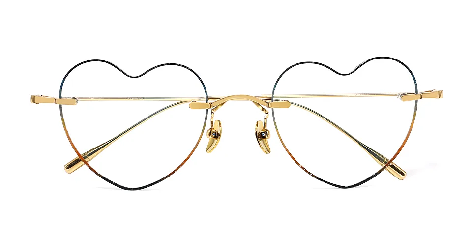 Heart Bloom gold   Titanium  Eyeglasses