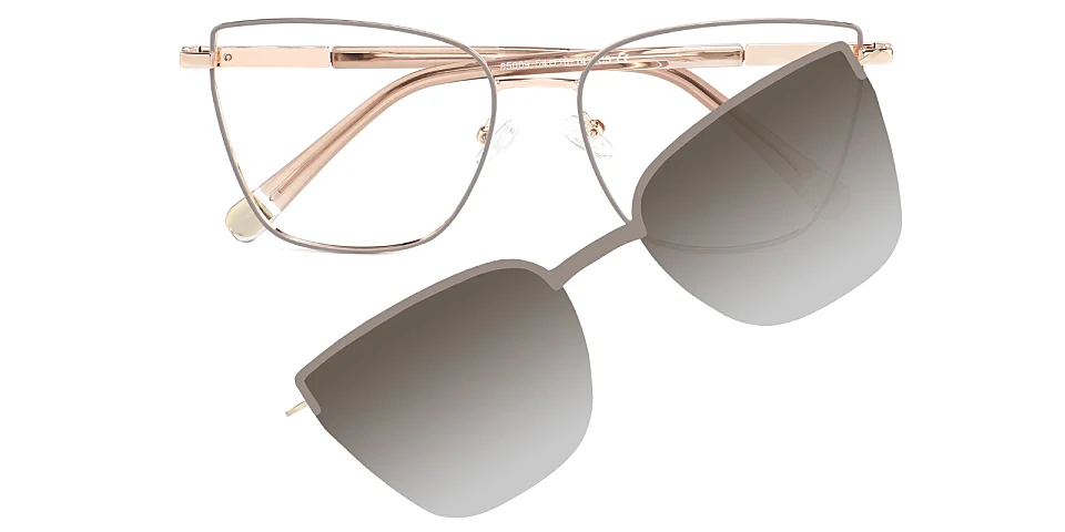 Aiko brown   Metal  Eyeglasses