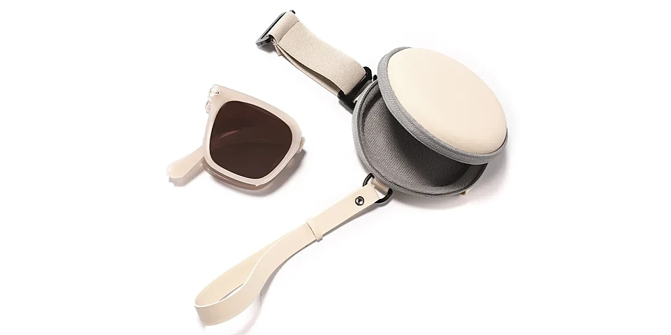 Joya cream   Plastic  Sunglasses