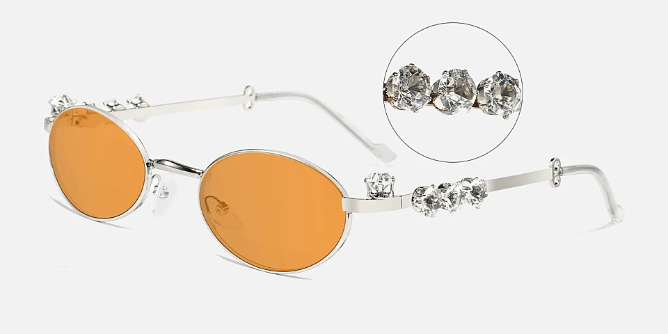 Maisie orange   Metal  Sunglasses