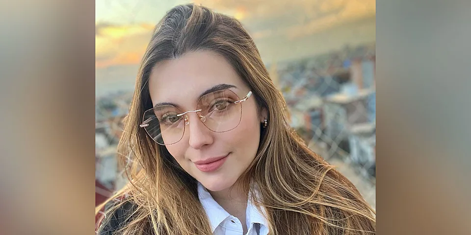 Crystal rose gold   Metal  Sunglasses