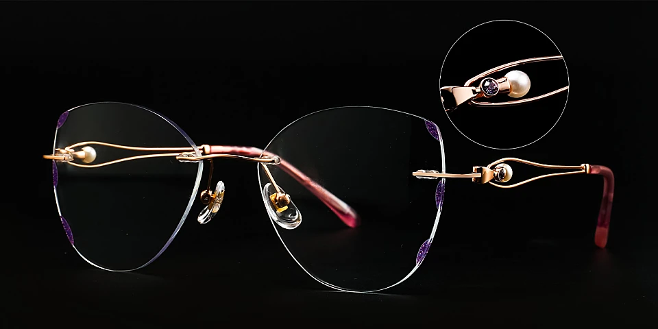 Potter purple   Metal  Eyeglasses