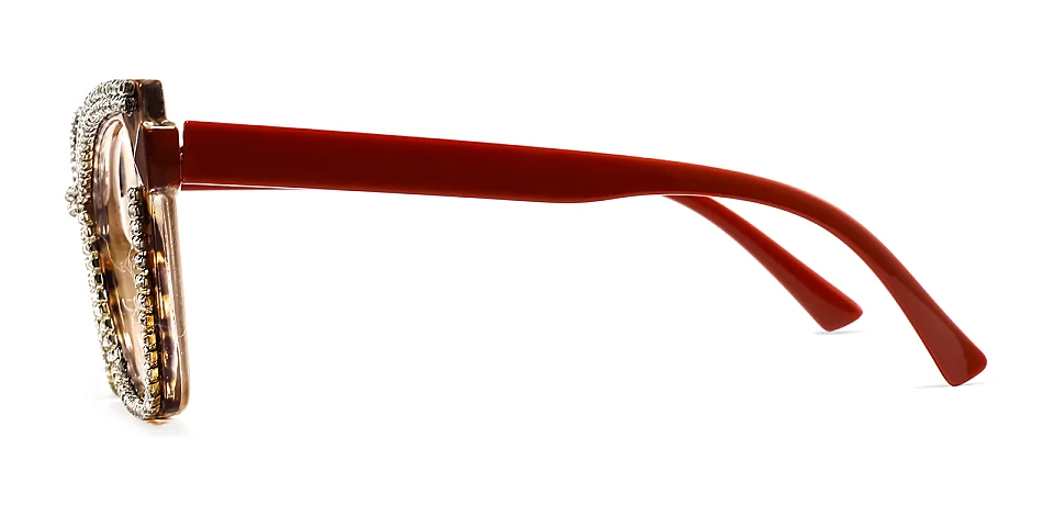 Seraphina red   Plastic  Eyeglasses