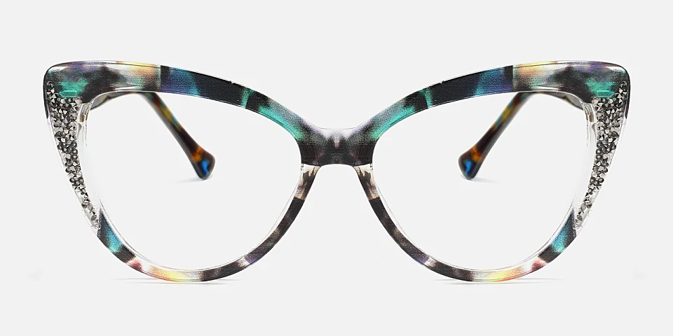 Zinnia blue tortoise   Plastic  Eyeglasses