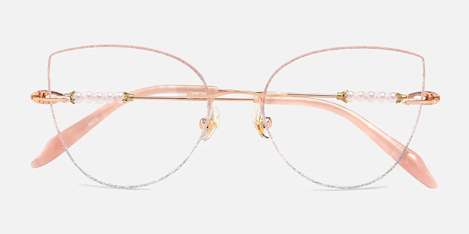 Ezio pink silver   Metal  Eyeglasses