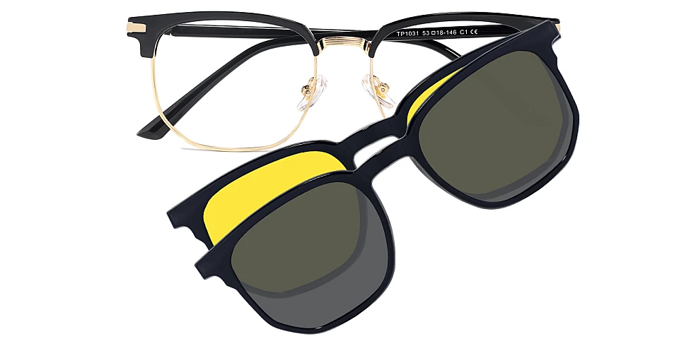 Lyric black gold   Plastic  Eyeglasses