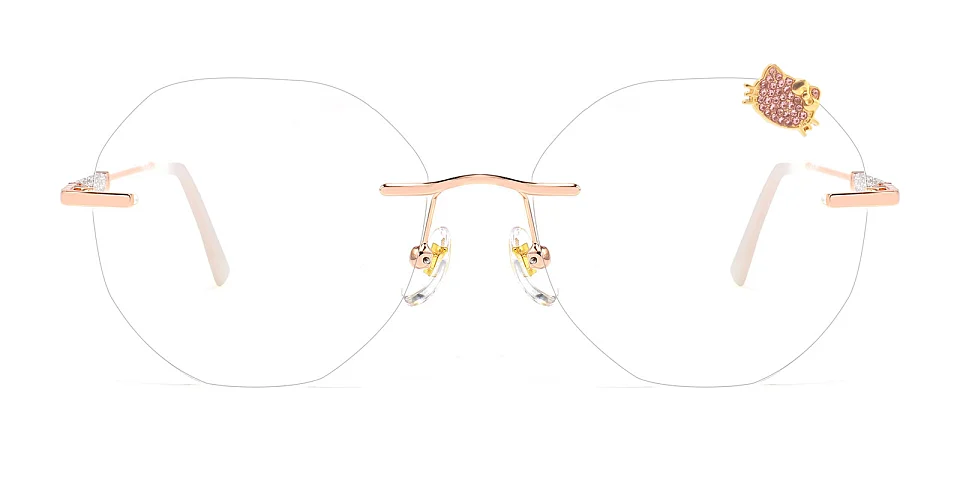 Byron rose gold   Metal  Eyeglasses