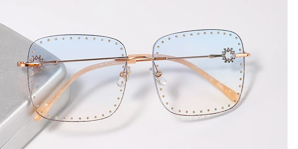 Super Star rose gold   Metal  Sunglasses