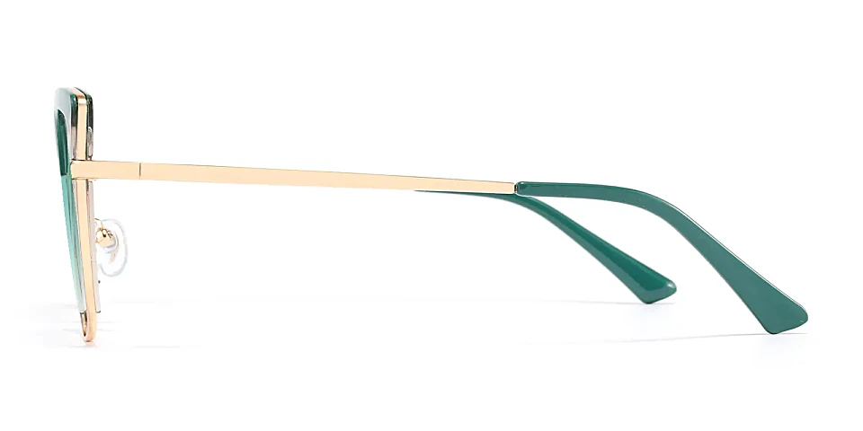 Falisha dark green grey   Plastic  Sunglasses