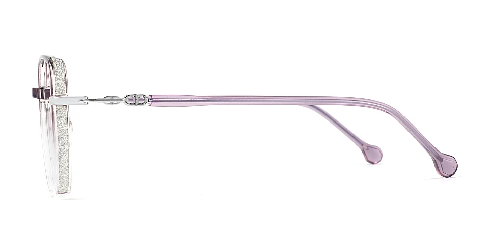 Gerda purple clear   Plastic  Eyeglasses