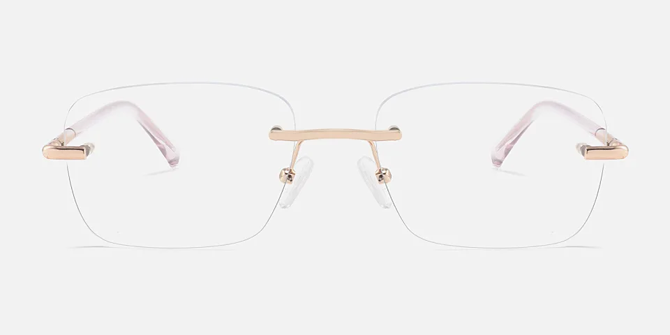 Signy rose gold lavender   Metal  Eyeglasses