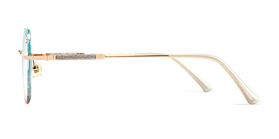 Laec green red   Metal  Eyeglasses