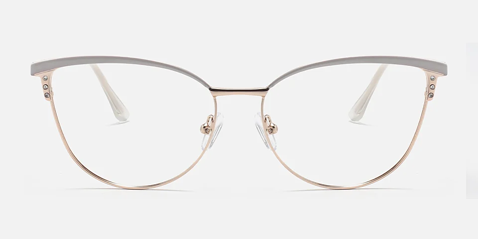 Jordan grey gold   Metal  Eyeglasses