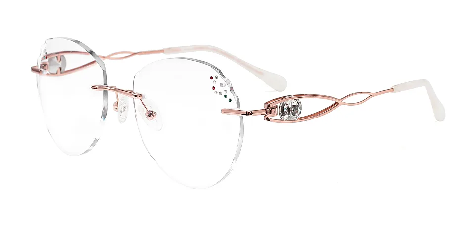Julianne rose gold   Metal  Eyeglasses