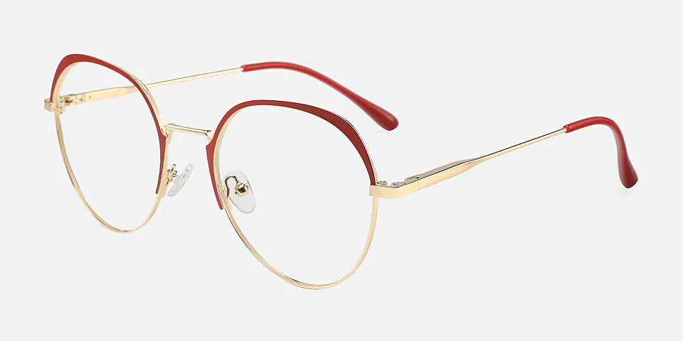 Bellamy red gold   Metal  Eyeglasses