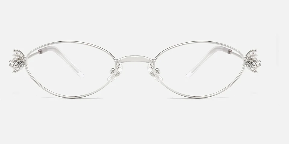 Lorena silver   Metal  Eyeglasses
