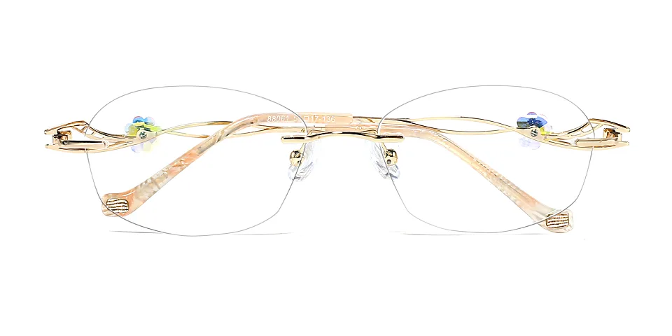 Lindsay gold   Metal  Eyeglasses