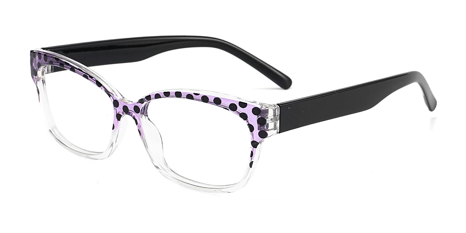 Safia purple tortoise clear   Plastic  Eyeglasses